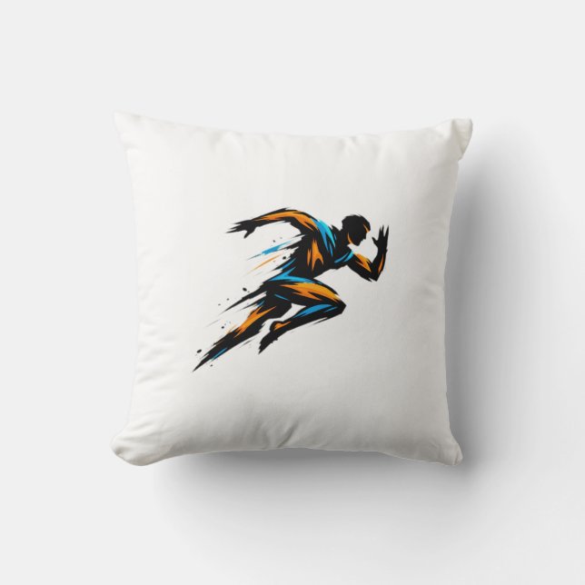 Coussin Silver NYC Bodybuilder Logo - Metallic New York Ci (Recto)