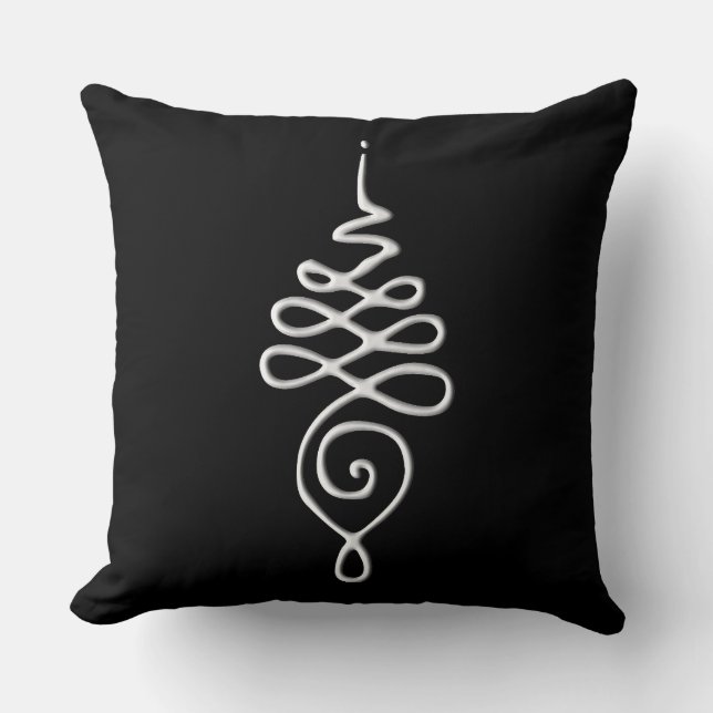 Coussin Silver Unalome  (Recto)
