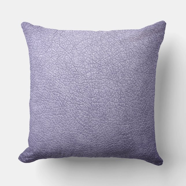 Coussin Simili cuir élégant de lavande (Recto)