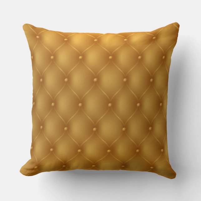 Coussin simili cuir orné par or d'impression (Recto)