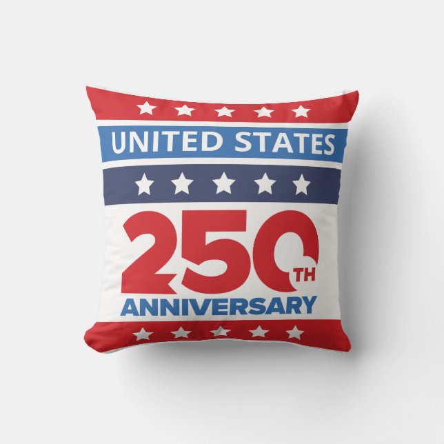 Coussin Simple 250e anniversaire des États-Unis (Recto)