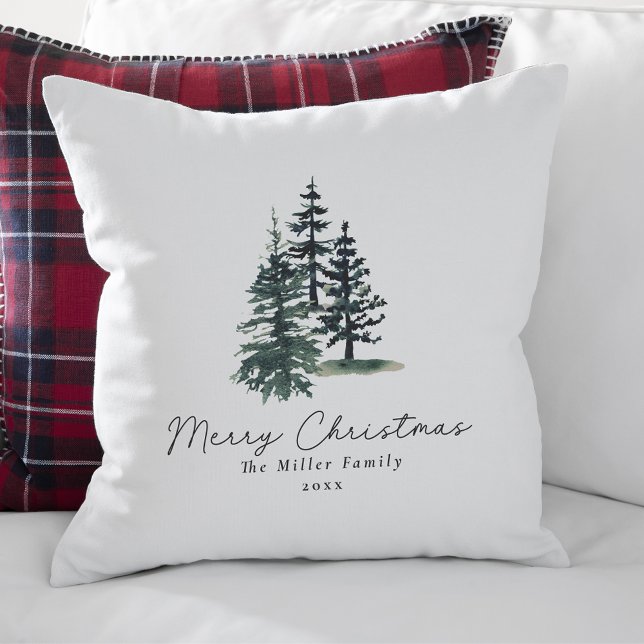 Coussin Simple arbre de Noël élégant | Pin (Créateur téléchargé)