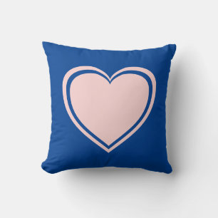 Coussin Simple Blue Rose Heart Valentine`s Day