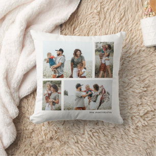Coussin Simple collage de 4 photos 