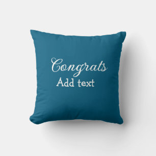 Coussin Simple congratulation graduation add your