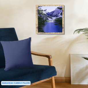 Coussin Simple, couleur bleu moyen