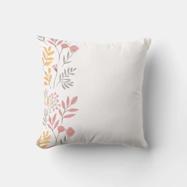 coussin simple coussin à fleurs (Recto)