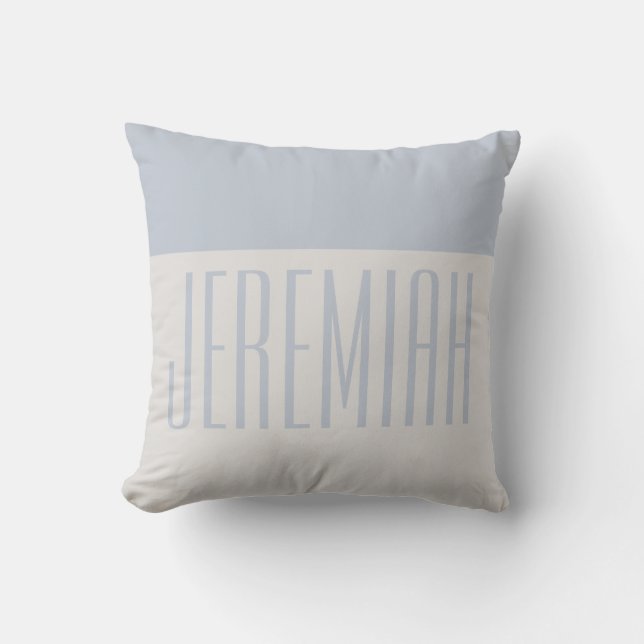 Coussin Simple décoration de chambre de bébé Dusty Blue &  (Recto)