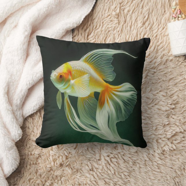 Coussin Simple élégance Goldfish Digital Artwork | (Couverture)