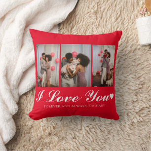 Coussin Simple Elegant Love valentines jour couple photo