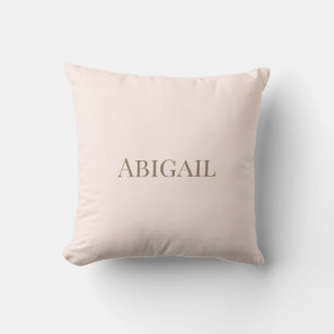 Coussin Simple enfant blush et or personnalisé