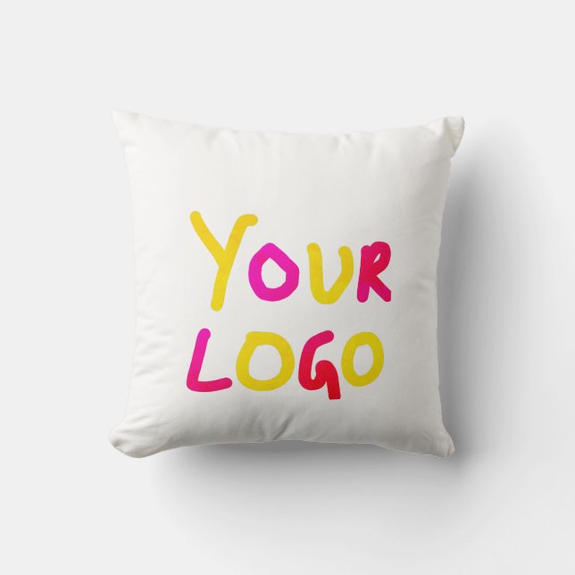Coussin simple et minimal ajoutez votre logo/votre design  (Recto)
