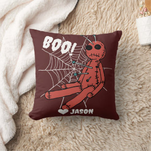 Coussin Simple Happy Halloween boo éffrayant voodoo doll