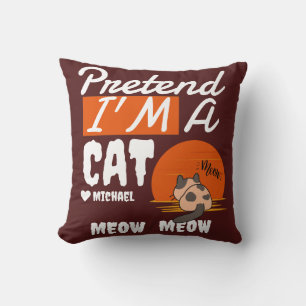 Coussin Simple Happy Halloween faire semblant d'être un ch