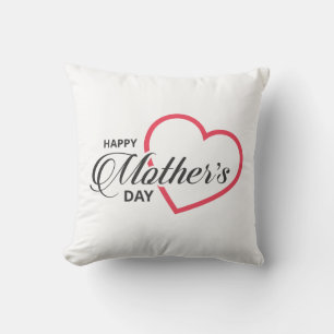 Coussin Simple Joyeuse fête des mères  Lancer l'oreiller