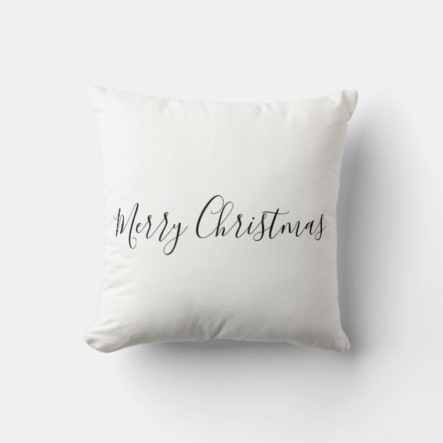 Coussin SIMPLE Joyeux Noël MINIMAL Carte Classique (Recto)