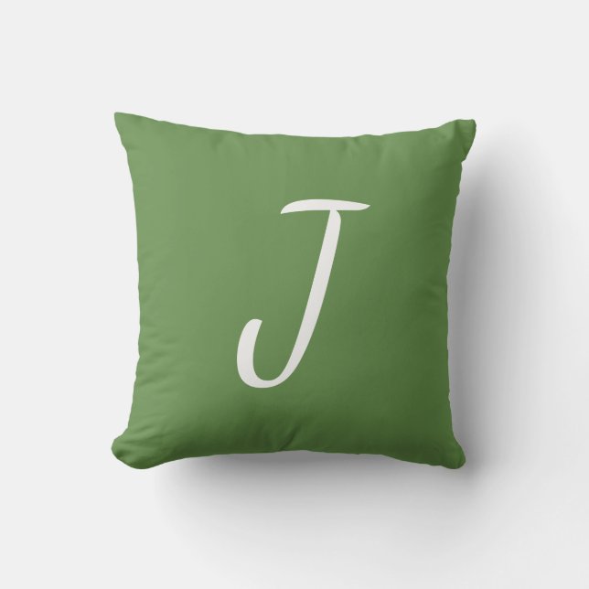 Coussin simple lettre personnalisable (Recto)