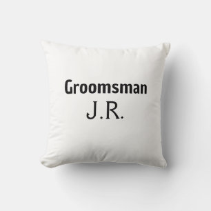 Coussin SIMPLE MINIMAL ajoutez votre nom témoin personnali
