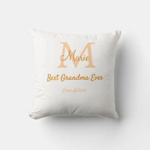 Coussin simple minimum meilleur grand-mère jamais orange m