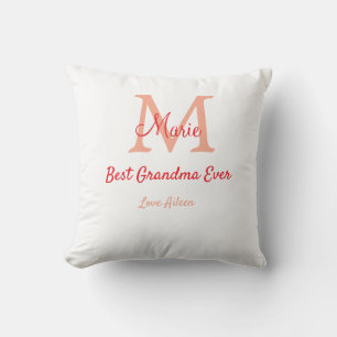 Coussin simple minimum meilleur grand-mère jamais rouge mo