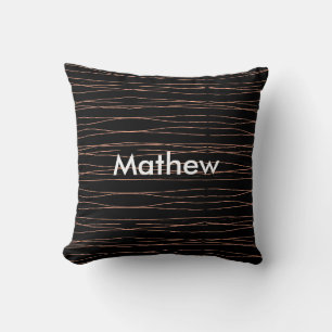 Coussin Simple monogramme ajouter votre nom lettre man min