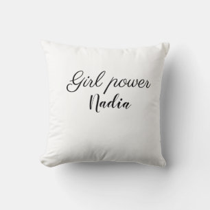 Coussin simple pouvoir minimal des filles ajouter le nom t