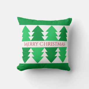 Coussin Simple Rouge Joyeux Noël Green Tree Design