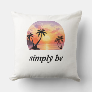 Coussin Simplement être une esthétique graphique de couche