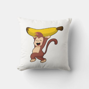Coussin Singe à la banane