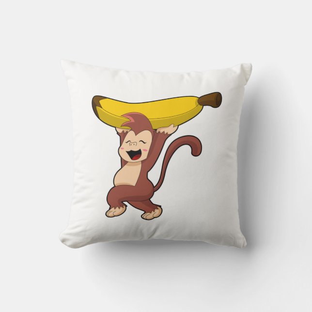 Coussin Singe à la banane (Recto)
