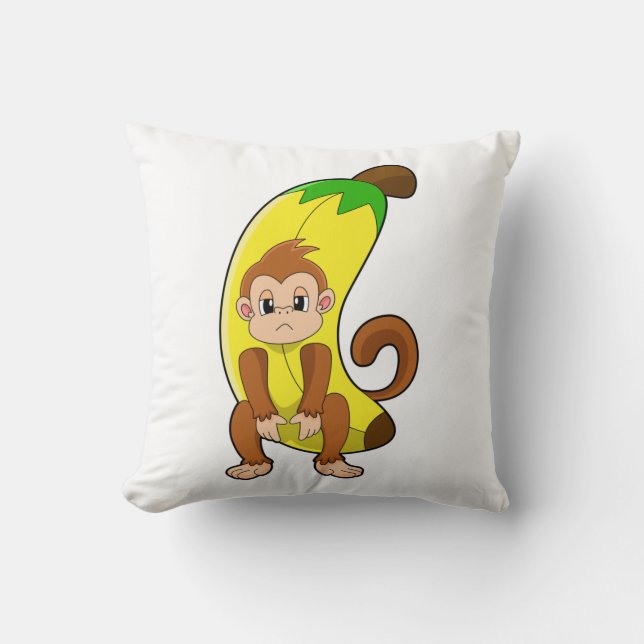 Coussin Singe à la banane (Recto)