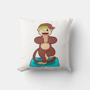 Coussin Singe au yoga debout