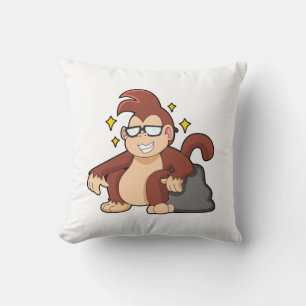 Coussin Singe avec lunettes de soleil