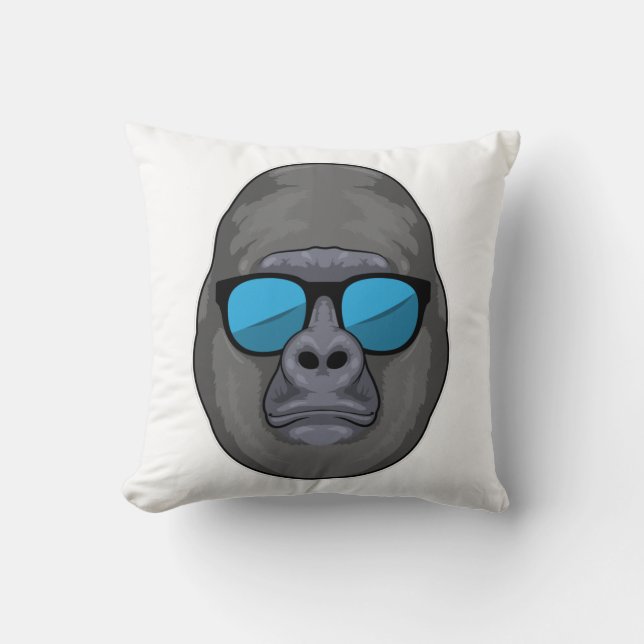 Coussin Singe avec lunettes de soleil (Recto)