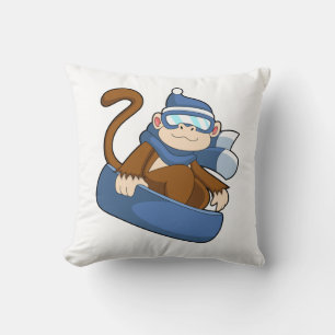 Coussin Singe comme Snowboardeur avec Sonowboard.PNG
