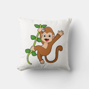 Coussin Singe dans la jungle
