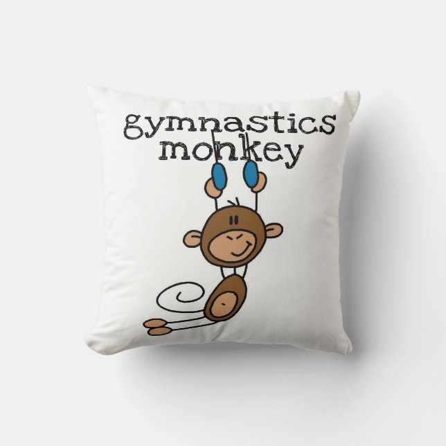 Coussin Singe de gymnastique (Recto)