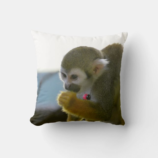 Coussin Singe-écureuil Snacking (Recto)