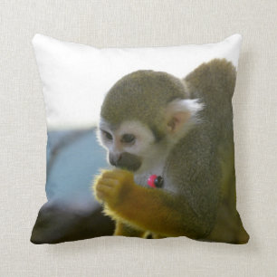 Coussin Singe-écureuil Snacking