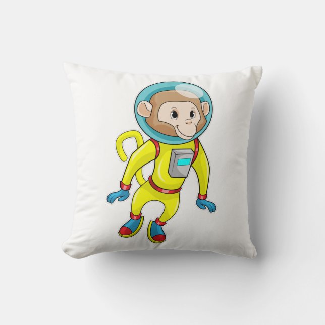 Coussin Singe en astronaute (Recto)