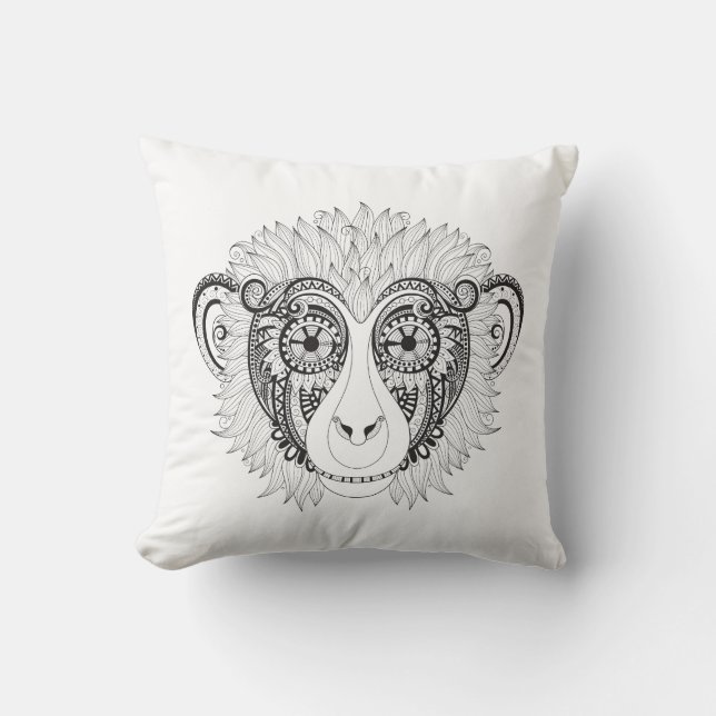 Coussin Singe inspiré (Recto)
