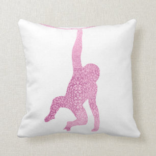 Coussin Singe rose