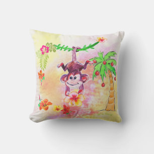 Coussin Sion the Monkey Wall Horloge