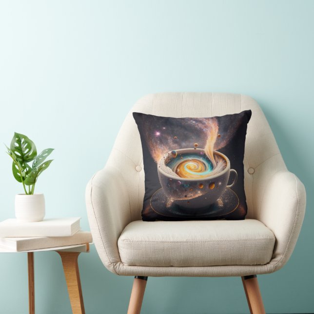 Coussin Sips cosmiques : Voyage céleste à travers la Galax (Chaise)