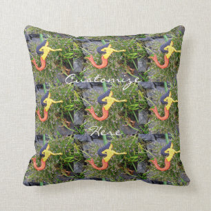 Coussin sirène à queue rousse