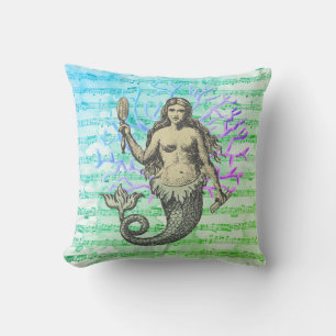 Coussin Sirène de la mer II Collage