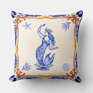 Coussin Sirène méditerranéenne