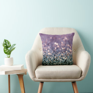 Coussin Sirène Paillettes Bokeh Glam 1