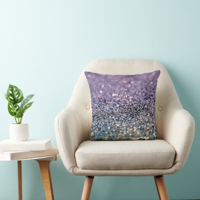 Coussin Sirène Paillettes Bokeh Glam 2 (Chaise)