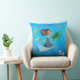 Coussin Sirène personnalisée